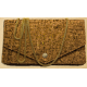 Kavatza Mary Jane Clutch Kork-Odile Tabak Handtasche