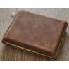 GERMANUS Cigarette Case Metal with Calf Leather Application - Made in Germany - Design Wild Bull