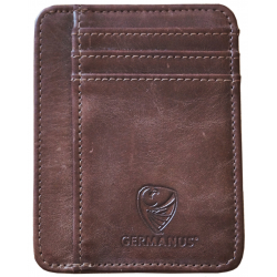 GERMANUS Ferruginus Credit Card Case - Made in EU - Leder Case for Cards