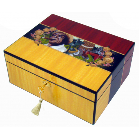 Cigar Humidor Cigarman Chest for ca. 50 Cigars