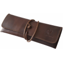 GERMANUS Ferruginus Pencil Case - Made in EU - Leather Strap