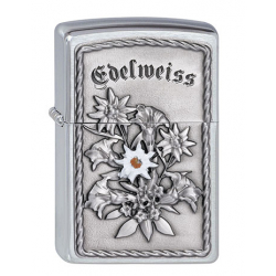 Zippo Feuerzeug - Deutsches Edelweiss (Plakette)