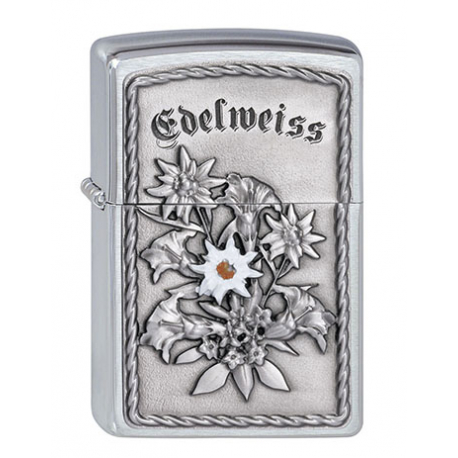 Zippo Feuerzeug - Deutsches Edelweiss (Plakette)