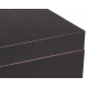 GERMANUS Classic 43 Cigar Humidor in Black with Leather Cover