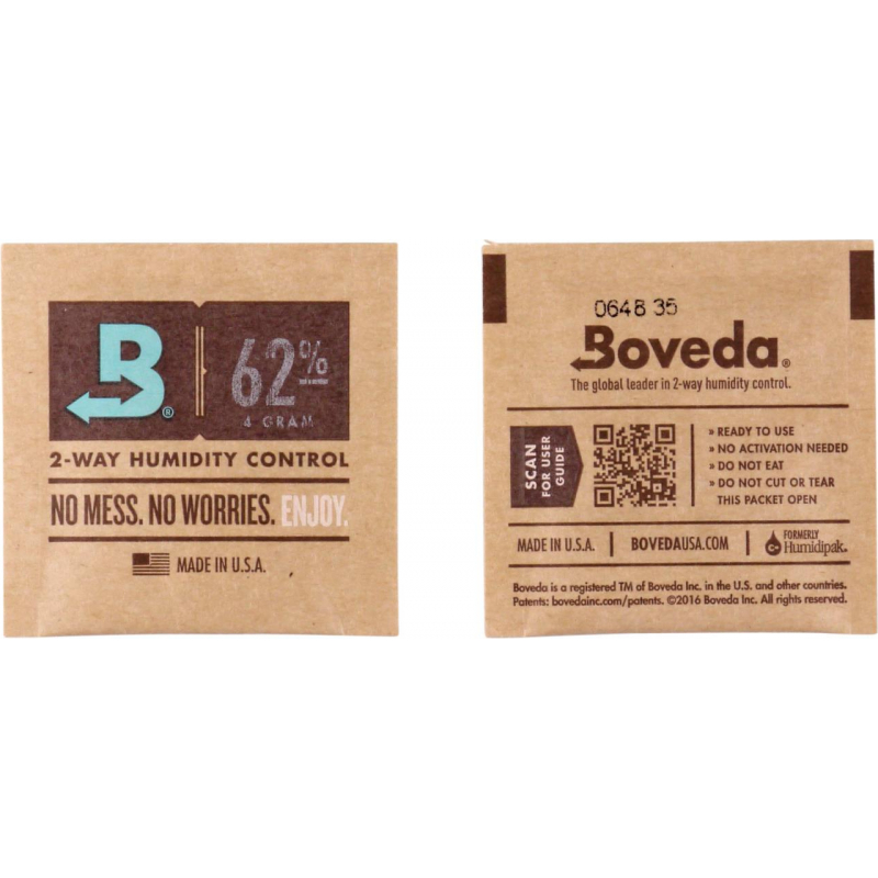Boveda 10 x Humidipak 62% 2-Way Humidifer 4g 