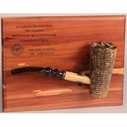 Original Missouri Quality Corncob Pipe - Shape: Freehand