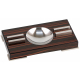 GERMANUS Cigar Ashtray with 2 Cigar Holders from Wood