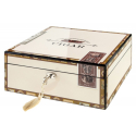 Cigar Humidor Cigarbox Chest for ca. 50 Cigars, Caribbean II, High Gloss Finish