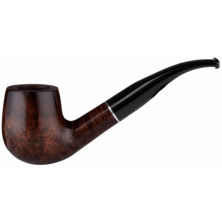 Angelo Pipe Classic, Bent Billiard, Dark Brown