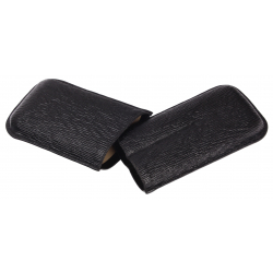 Cigar Case, 2 Ct., Black - Robusto