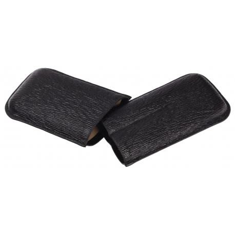 Cigar Case, 2 Ct., Black - Robusto