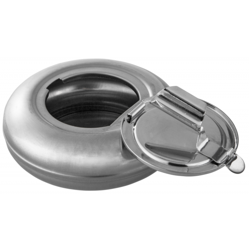 Ashtray, cigarette ashtray, windproof ashtray - chrome-nickel steel