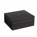 Angelo Classic 43 Cigar Humidor in Black, Cedro with Leather Cover