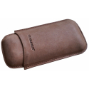 GERMANUS Cigar Case from leather, 2 Ct. - Lonsdale - Wild Cow