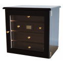 GERMANUS ® Cigar Humidor Cabinet "Radix" for ca 200 cigars, Black