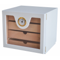 GERMANUS Cigar Humidor Cabinet: Cube basic, White