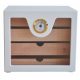 GERMANUS Cigar Humidor Cabinet: Cube basic, White
