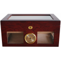 GERMANUS Zigarren Humidor Truhe '124 für ca. 125 Zigarren, Braun