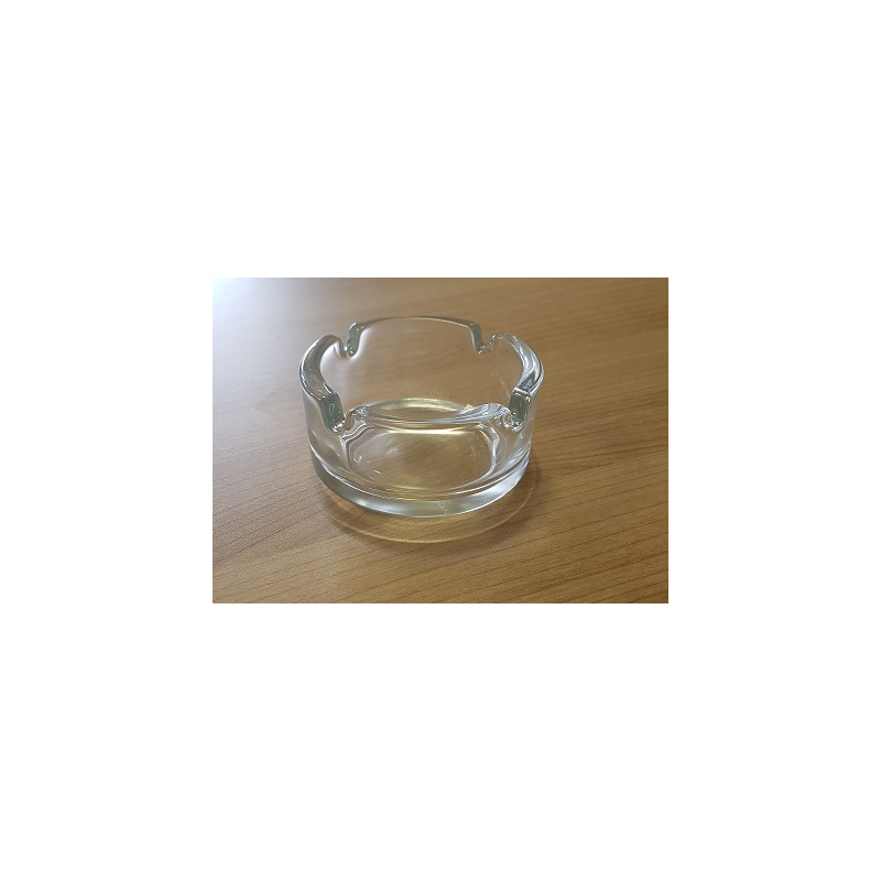6 x Aschenbecher Glas für Zigaretten - Modell Classic 3 Bunt, klein