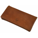 GERMANUS Corfuscus Tobacco Pouch -  Made in EU - Leather - Dark Brown