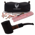 GERMANUS Pipe Poker , Sandblast, black