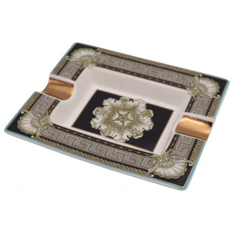 GERMANUS Porcelain Cigar Ashtray from Genuine Procelain - Golden Rose