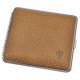 Cigarette Case Metal with Calf Leather Application - Made in Germany - Design Scottish Sand