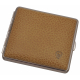 Cigarette Case Metal with Calf Leather Application - Made in Germany - Design Scottish Sand