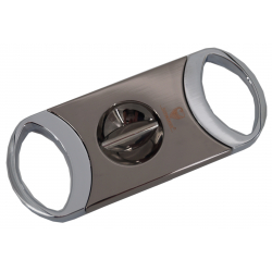 GERMANUS Cigar Cutter V-Cutter, silver grey