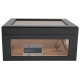 Humidor Chest Oro with Windows on Side Black