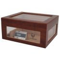GERMANUS Humidor Chest Oro with Windows on Side Brown, 193