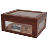 Humidor Chest Oro with Windows on Side Brown