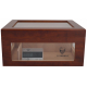 Humidor Chest Oro with Windows on Side Brown