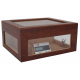 Humidor Chest Oro with Windows on Side Brown