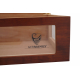 Humidor Chest Oro with Windows on Side Brown