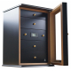 GERMANUS Humidor Chest Viadrus Black for ca. 400 Cigars