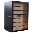 GERMANUS "Veter" Cigar Humidor Cabinet with Digital Hygrometer for ca 500 cigars - Black