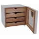 GERMANUS Cigar Humidor Cabinet: Cube basic, White