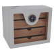 GERMANUS Cigar Humidor Cabinet: Cube basic, White