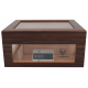 Humidor Chest Oro with Windows on Side Dark Black Brown 004