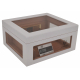 Humidor Chest Oro with Windows on Side White 004