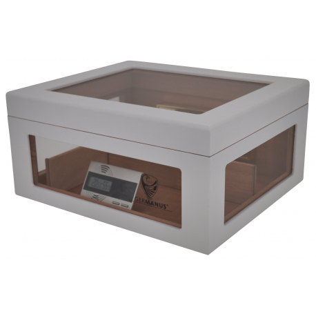 Humidor Chest Oro with Windows on Side White 004