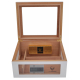 Humidor Truhe Oro mit Sichtfenster Weiß 004