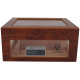 Humidor Chest with Windows on Side Brown 004