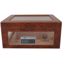 GERMANUS Humidor Chest Oro with Windows on Side Brown, 182