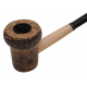 Original Missouri Quality Corncob Pipe - Shape: Dark Curl, Bent