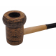 Original Missouri Qualitäts Corncob Pfeife - Shape: Dark Curl, Billiard