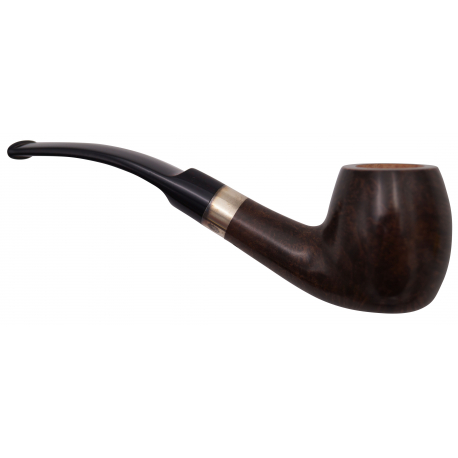 GERMANUS Pipe Premium With Silverring, Bent