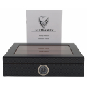 GERMANUS Humidor Mensalla Carbon, Black for ca. 30 Cigars