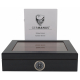 GERMANUS Mensalla Cigar Humidor for Cigars Carbon